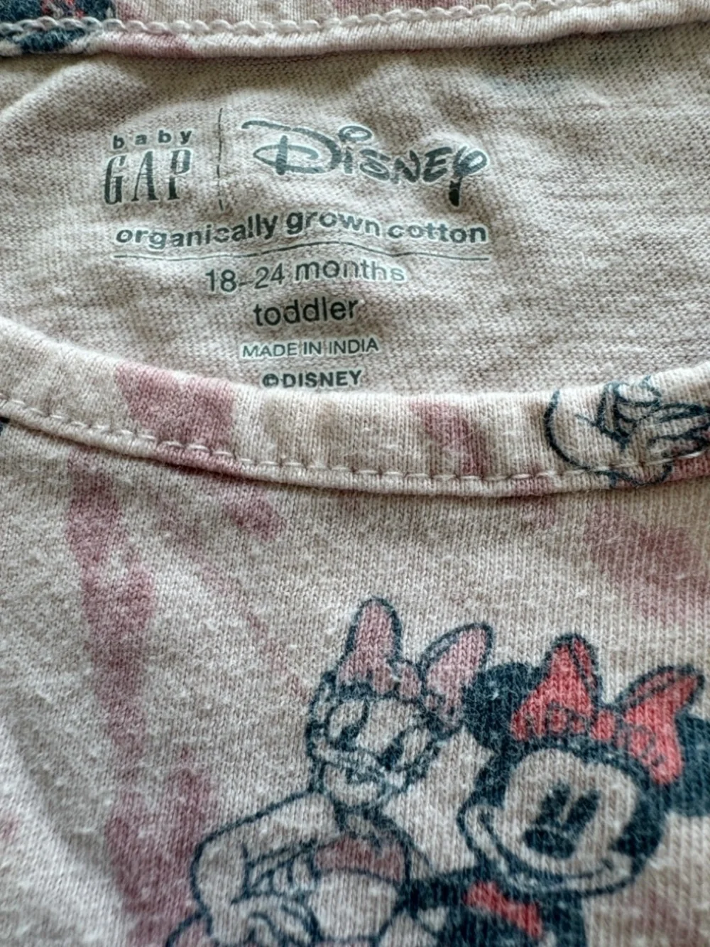 Set of 2 Organic 100% Cotton GAP Baby Girl Short Sleeve Tops. 18-24M